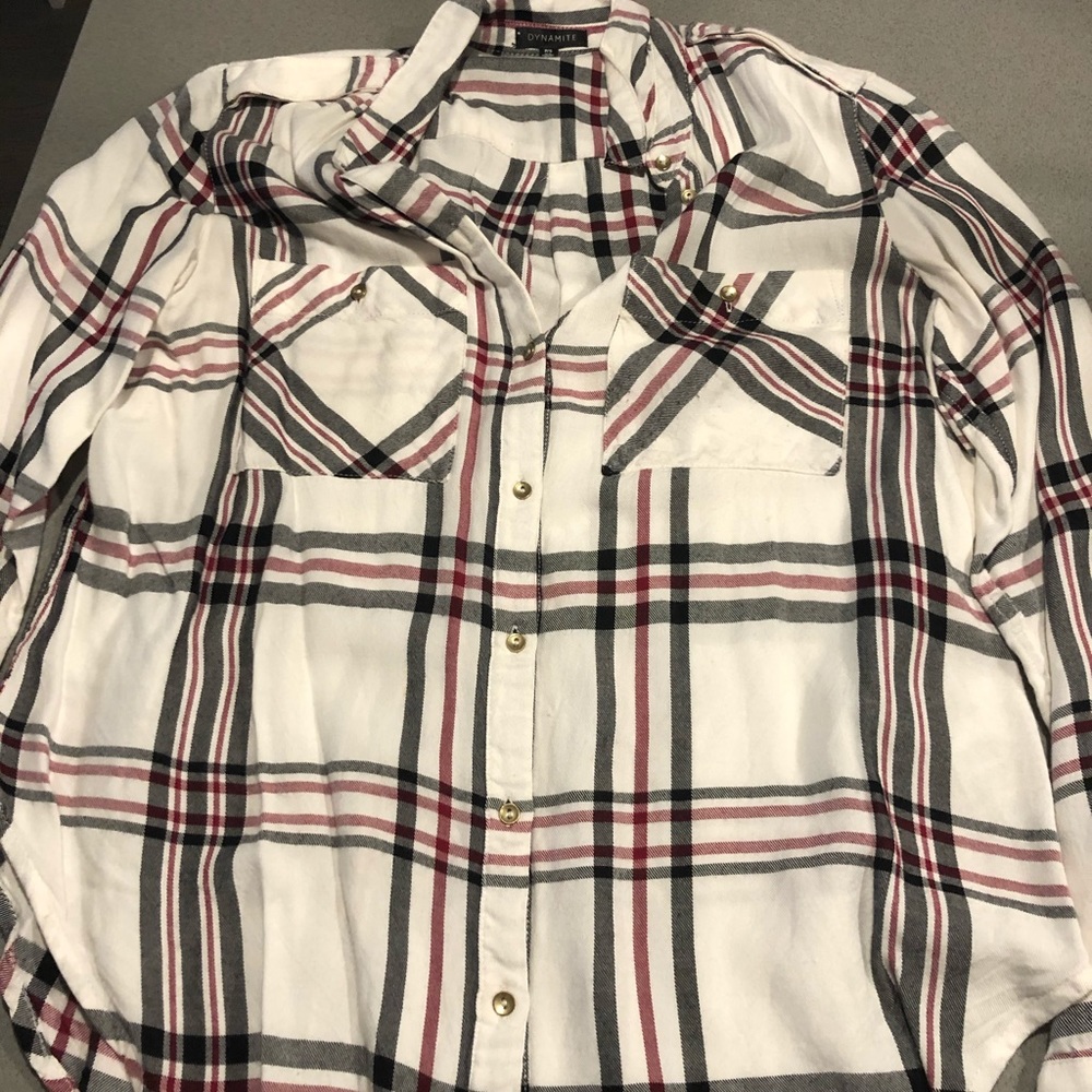 Plaid long sleeve shirt